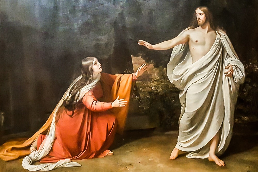 Maria Magdalena - sptkanie z&nbsp;Jezusem - Zmartwychwstałym Panem