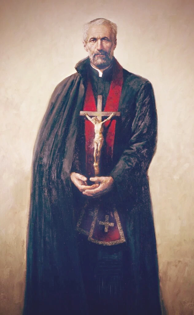 Portret św. Andrzeja Boboli z&nbsp;krzyżem w&nbsp;dłoniach